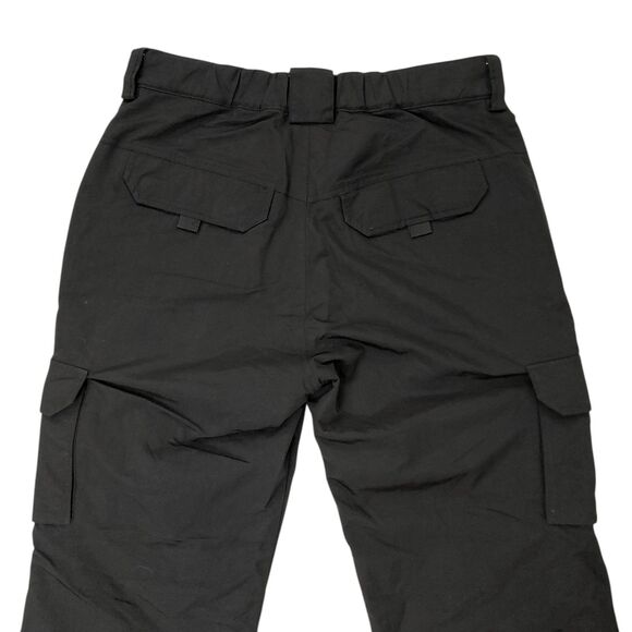 Turbine TRBN Ski Snow Cargo Pants Mens Medium Black Insulated Nylon Ankle Zip - Picture 6 of 12